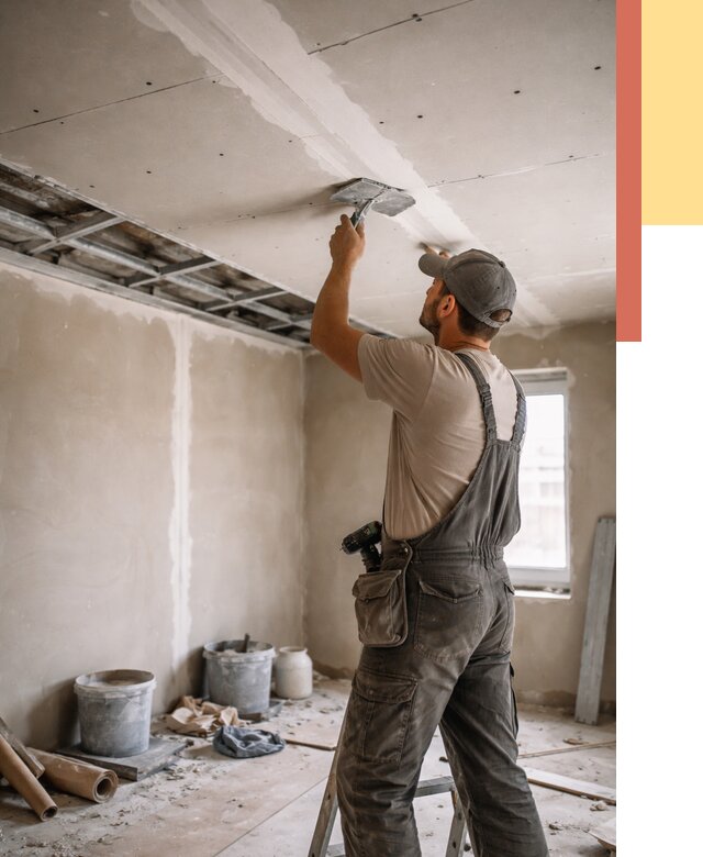 Ремонт потолка из гипсокартона в Мурманске от 668 руб./м² — быстро и недорого | ОТДЕЛОЧНИК-Мрм