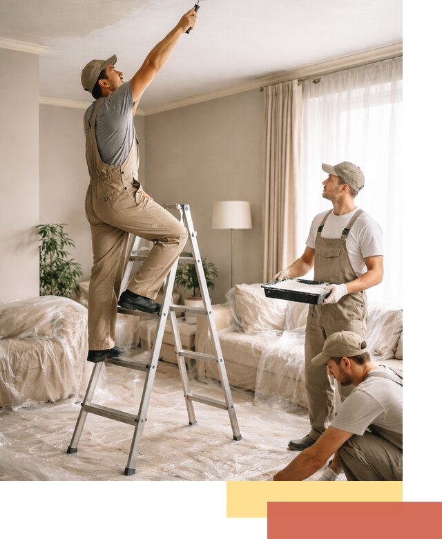 Покраска потолков акриловой краской в Мурманске качественно и быстро