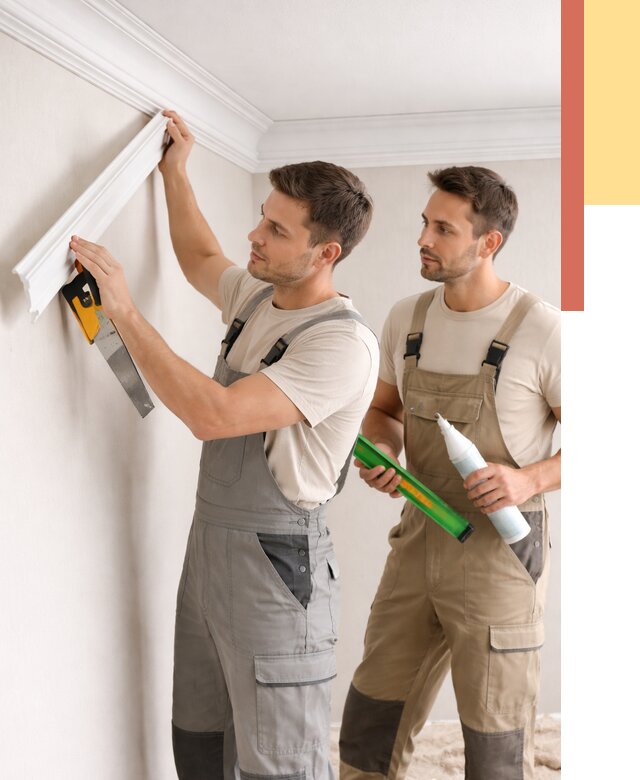 Монтаж потолочного плинтуса в Мурманске от 2365 руб. — быстро и недорого | ОТДЕЛОЧНИК-Мрм
