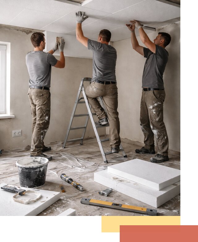 Утепление потолка пенопластом в Мурманске быстро и качественно