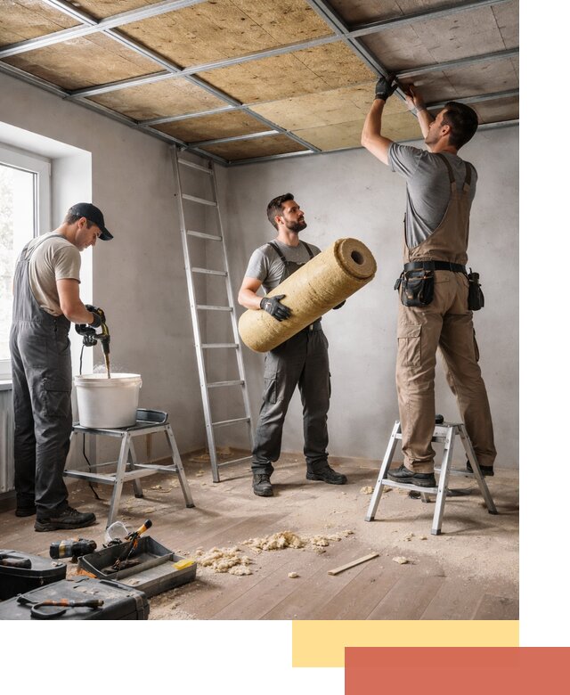 Шумоизоляция потолка в Мурманске: профессиональный монтаж и отделка